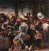 Jan Steen A Merry Party oil painting reproduction